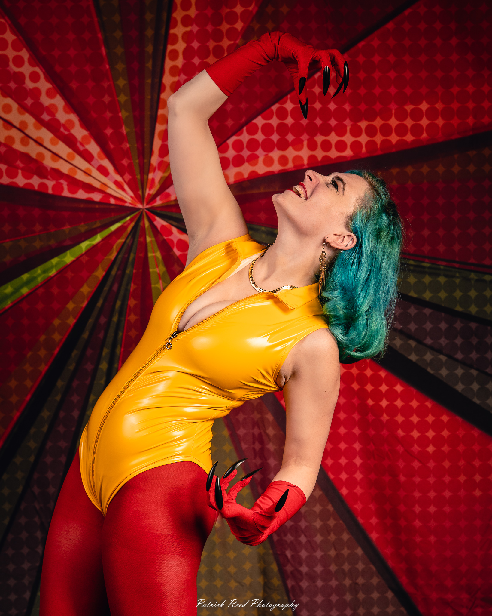 A fantasy-inspired portrait titled “Enchanted Valkyrie,” photographed on February 18, 2026. The model is styled in ethereal costume with dramatic lighting, evoking a powerful, otherworldly presence.